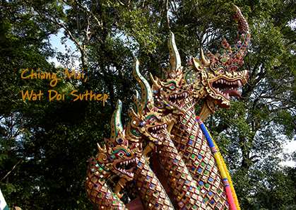 Le Wat Doi Suthep Temple dans la banlieu de Chiang Mai